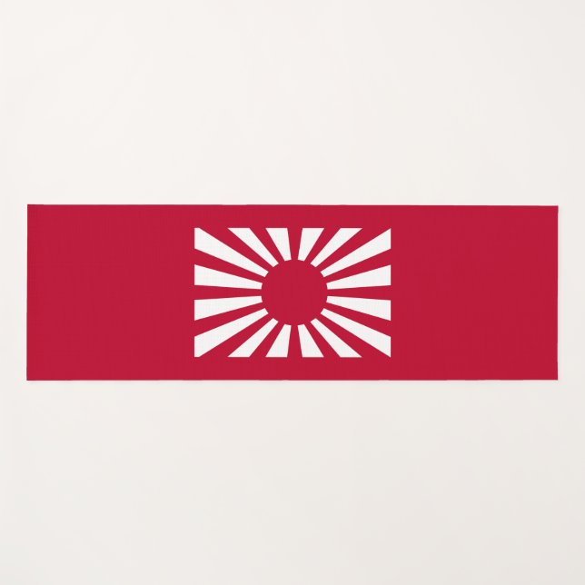 Japans Flagge des Kaiserkrieges Yogamatte (Vorderseite (Horizontal))