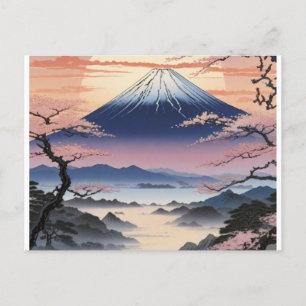 Japans ikonischer Berg Postkarte