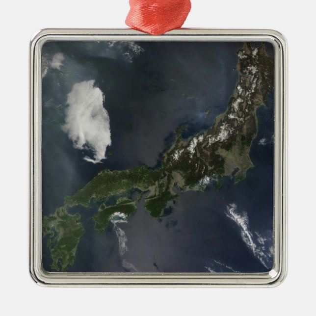Japans wichtigste Insel, Honshu Ornament Aus Metall (Vorne)