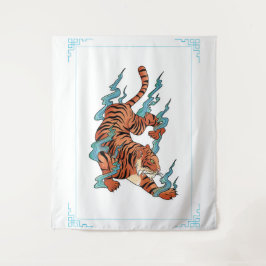 Japenese Tiger Wandteppich