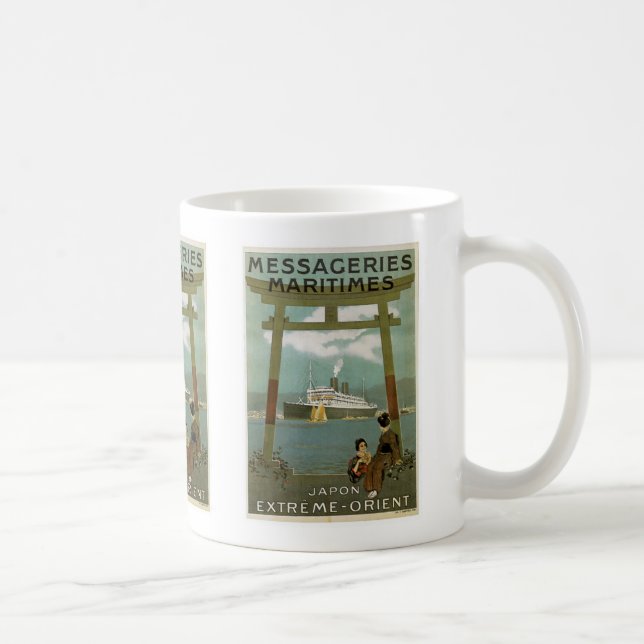 "Japon Extrem-Orient" Messegeries Maritimes Kaffeetasse (Rechts)
