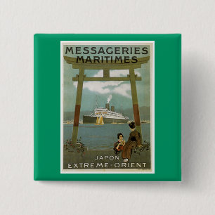"Japon Extreme-Orient"-Messegeries Maritimes Button
