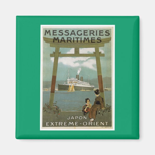 "Japon Extreme-Orient"-Messegeries Maritimes Magnet (Vorne)