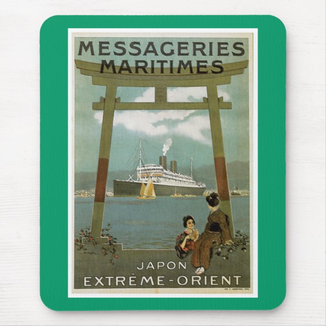 "Japon Extreme-Orient"-Messegeries Maritimes Mousepad (Vorne)