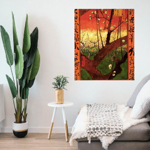 Japonismus: Blühender Pflaumenbaum von Vincent van Poster