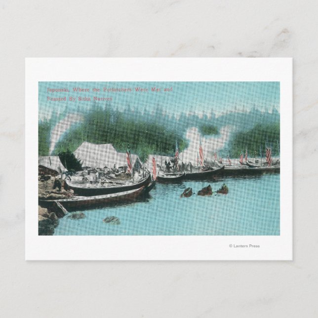 Japonski Insel - Potlatchers & Sitka Natives Postkarte (Vorderseite)