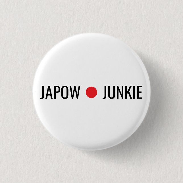 Japow Junkie  Button (Vorderseite)