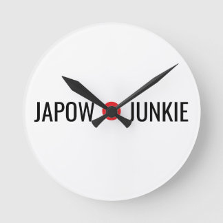 Japow Junkie Runde Wanduhr