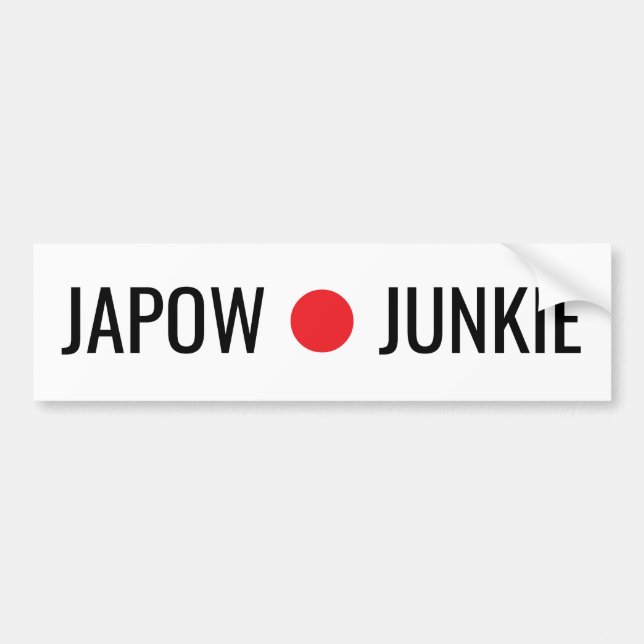 Japow junkie Sticker Autoaufkleber (Vorne)
