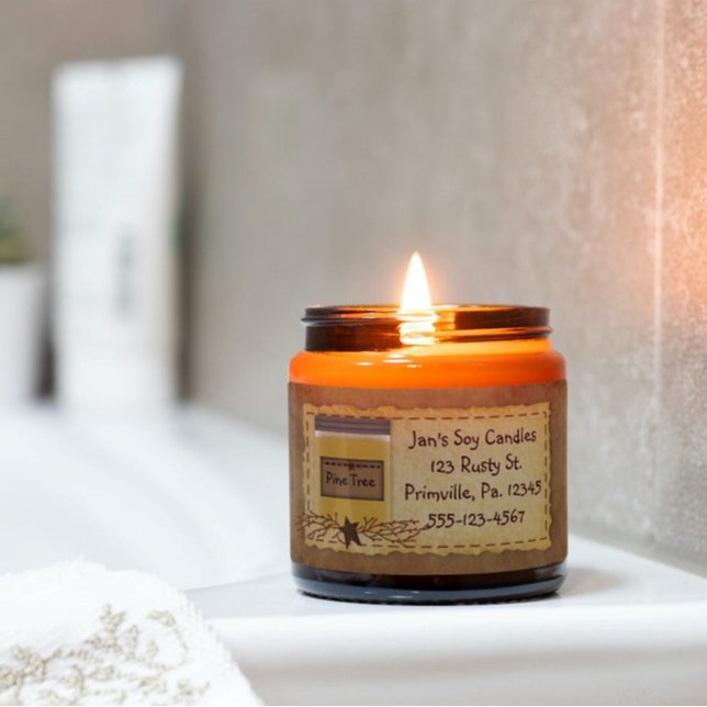 Jar Candle Custom Scent Business Label (Von Creator hochgeladen)