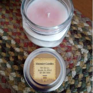 Jar Candle Lid Sticker