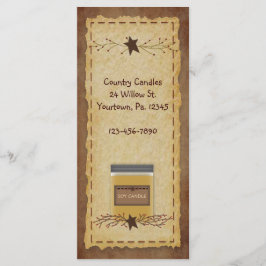 Jar Candle Rack Card Lesezeichen