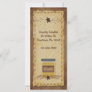 Jar Candle Rack Card Lesezeichen