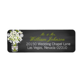 Jar Chalkboard Wedding Label