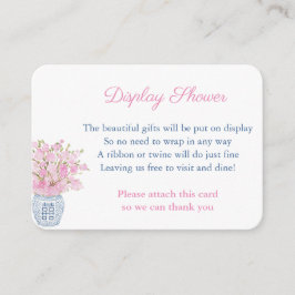 Jar-Display-Dusche für Marine und Rosa Ginger Begleitkarte