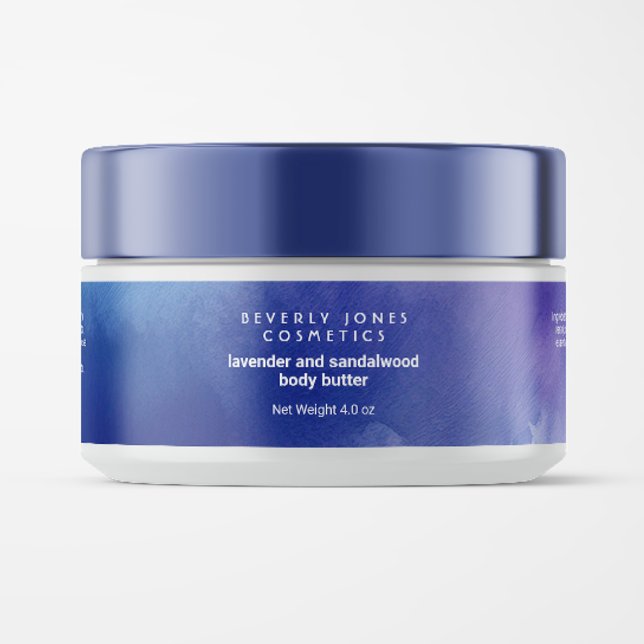 JAR-Label für Aquarellblau und Lila Kosmetik (Von Creator hochgeladen)