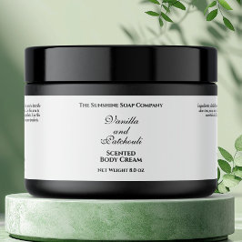 Jar Label für Vintage, wasserdichte Kosmetik Wasserflaschenetikett