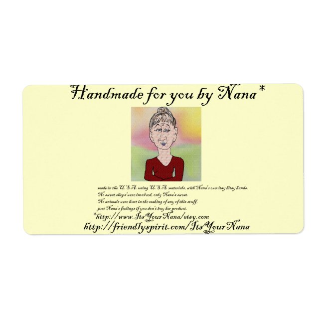 Jar Labels für hausgemachte Sachen (Vorne)