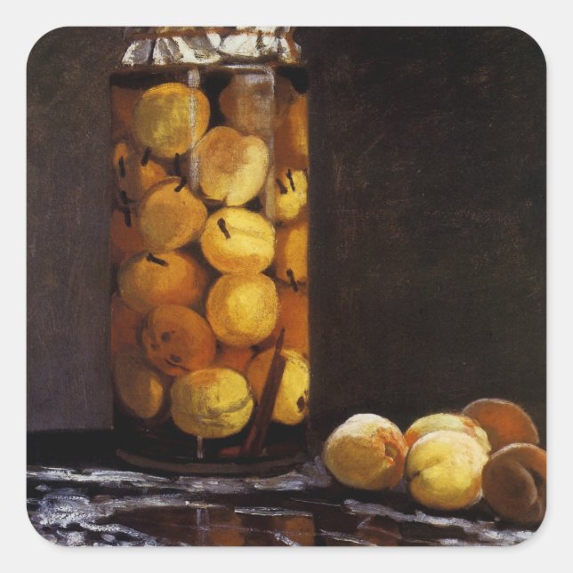 Jar of Paches Quadratischer Aufkleber (Vorderseite)