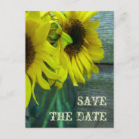 Jar Sonnenblumen Barnwood Fall Save the Date