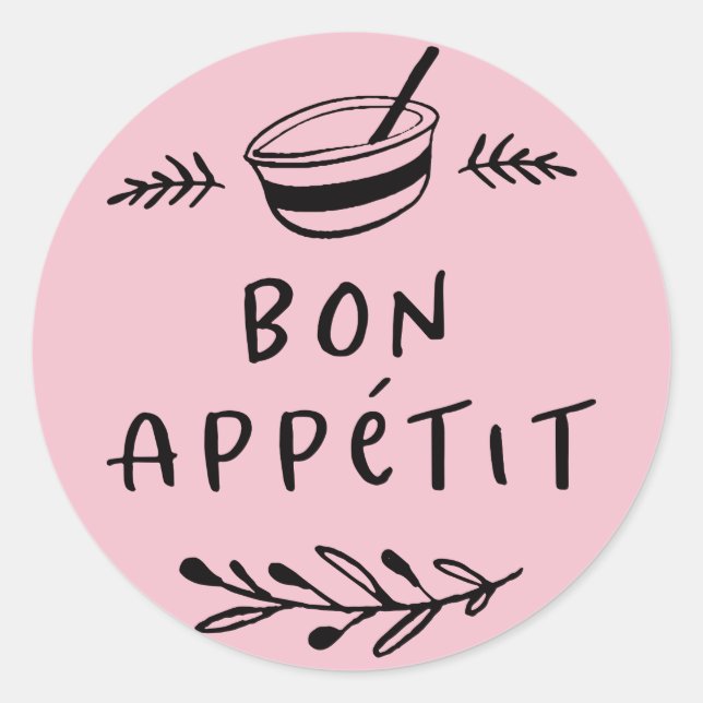 Jar/Spice-Bon Appétit-Aufkleber Runder Aufkleber (Vorderseite)