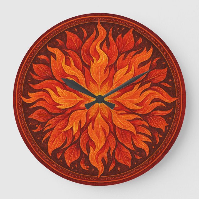 JARDIM DE FOGO GROßE WANDUHR (Vorderseite)