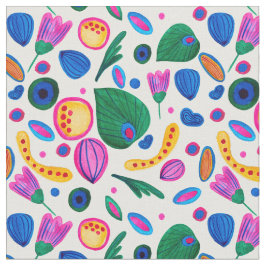 Jardín Botánico Abstracto Boho Maximalist Stoff