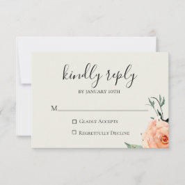 Jardin De Fleurs Wedding RSVP Card