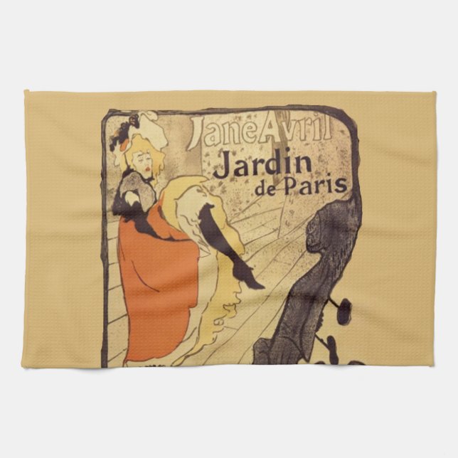 Jardin de Paris - Toulouse-Lautrec Handtuch (Horizontal)