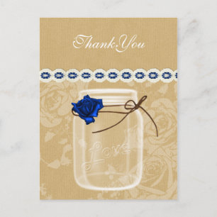 Jardin des Mauritius und der blauen Rose bedanken  Postkarte