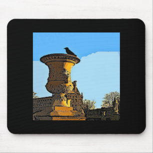 Jardin des Tuileries Crow - Malerei Mousepad