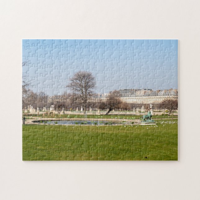 Jardin des Tuileries im Winter - Paris Puzzle (Horizontal)