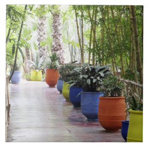 Jardin Majorelle, Majorelle-Garten, jetzt öffentli Fliese