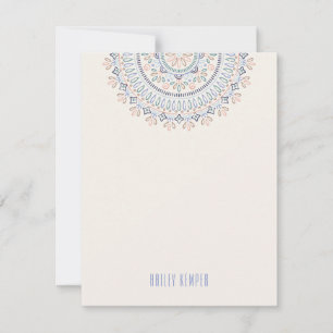 Jardin Mandala Stationery - Cornflower Einladung