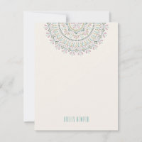 Jardin Mandala Stationery - Türkis