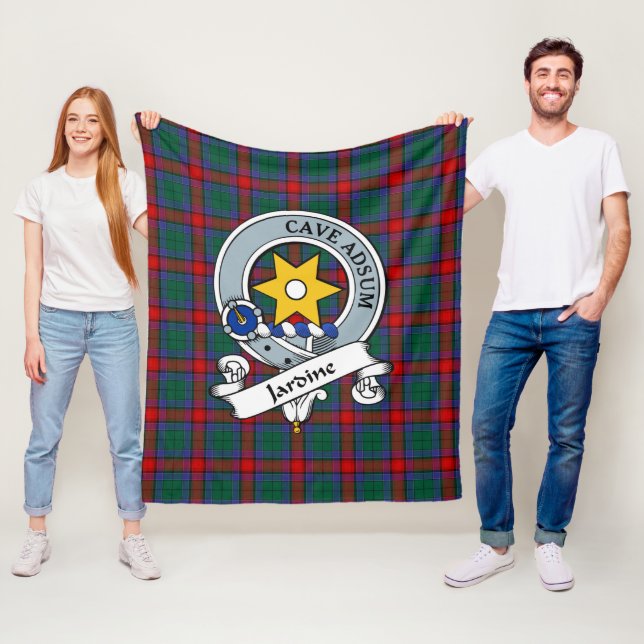 Jardine Dress Clan Abzeichen Tartan Kariert Fleecedecke (Beispiel)