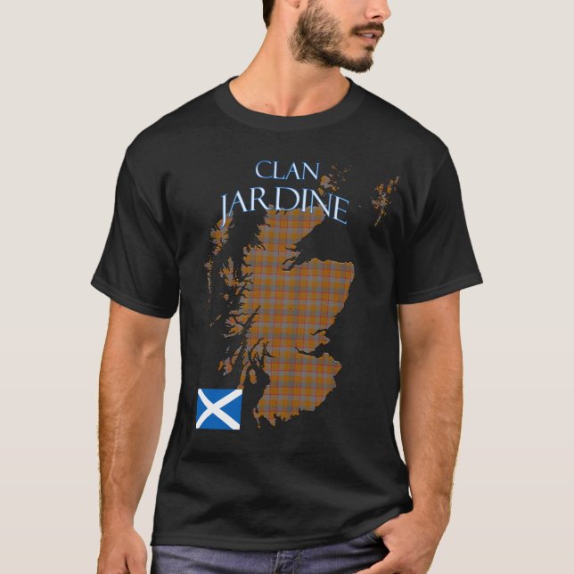 Jardine Scottish Clan Tartan Scotland T-Shirt (Vorderseite)