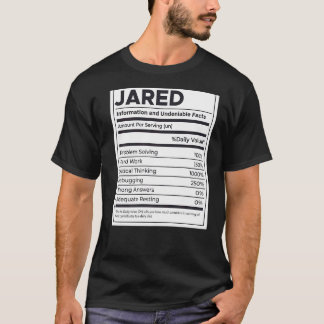 Jared Nutrition Information Problem lösen hartes W T-Shirt
