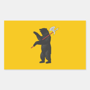 Jaroslawische Flagge Rechteckiger Aufkleber