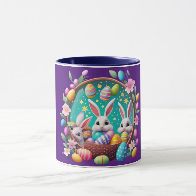 jarra con un lindo conejo de pascua. tasse (Zentrum)