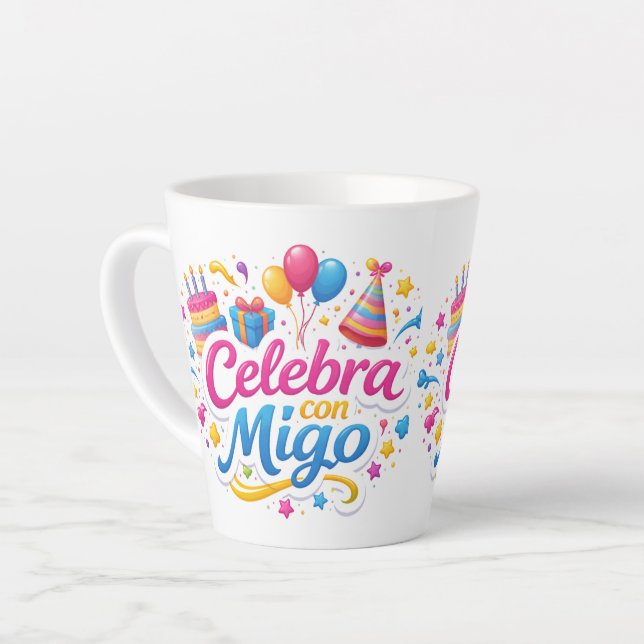 Jarra Personalizada “Celebra Conmigo” | Ideal para Milchtasse (Linke Ecke)