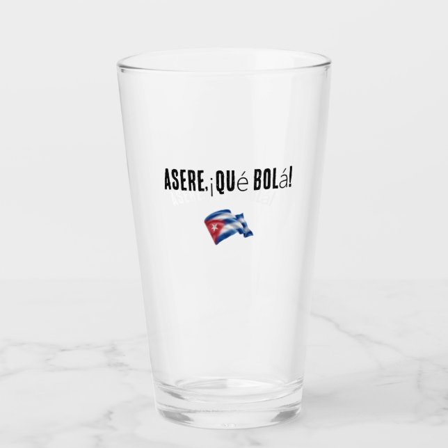 jarra / vaso con frase cubana glas (Vorderseite)