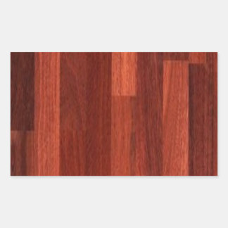 Jarrah Dark Reddish Wood Floor Rechteckiger Aufkleber