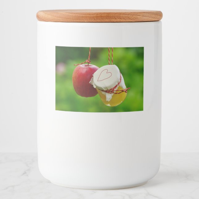 Jarred Apples Jar Label Lebensmitteletikett (Vorderseite)