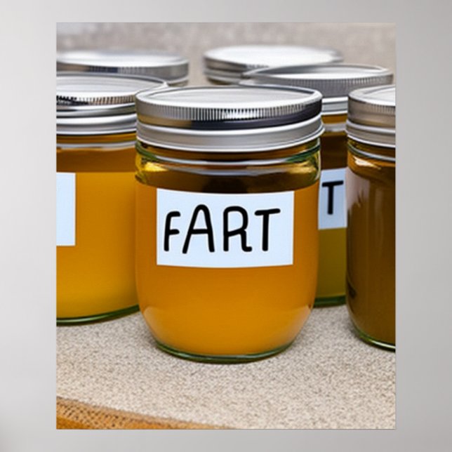 Jars hausgemachte Furzen Poster (Vorne)