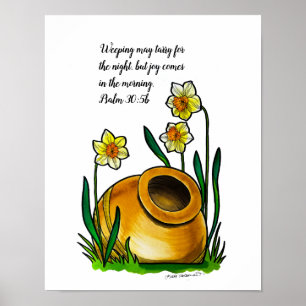 Jars of Clay - Affodils - Wasserfarben Kunst Poster