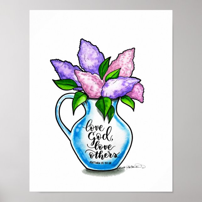 Jars von Clay - Liebe Gott, Liebe Andere - Aquarel Poster (Vorne)