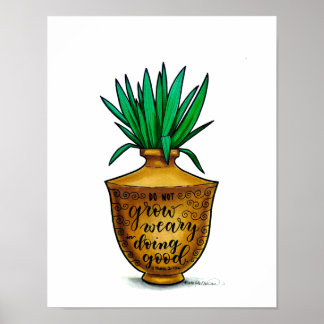 Jars von Clay - Nicht müde werden - Aquarellkunst Poster
