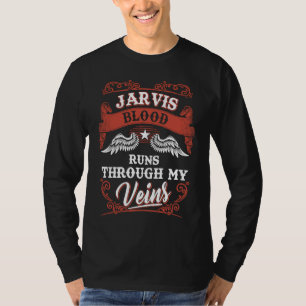Jarvis-Blut fließt durch meine Weihnachtsadern Fam T-Shirt