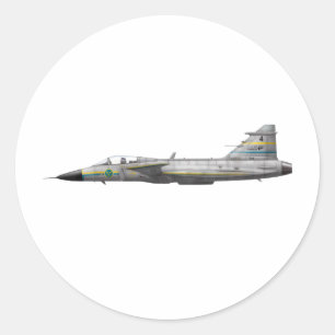 Jas 39 Gripen Runder Aufkleber